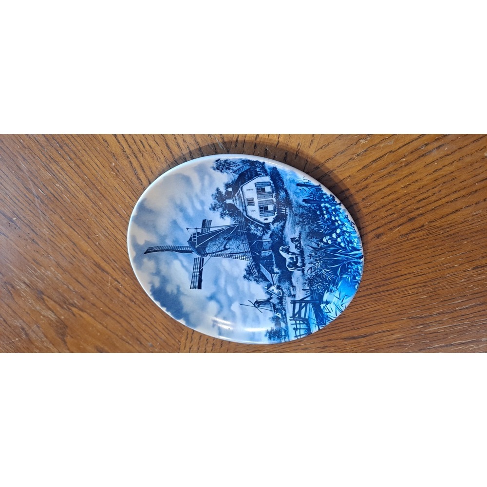 Delft‎ Blauw~Hand Decorated Made In Holland Wall Plate 6 1/2"